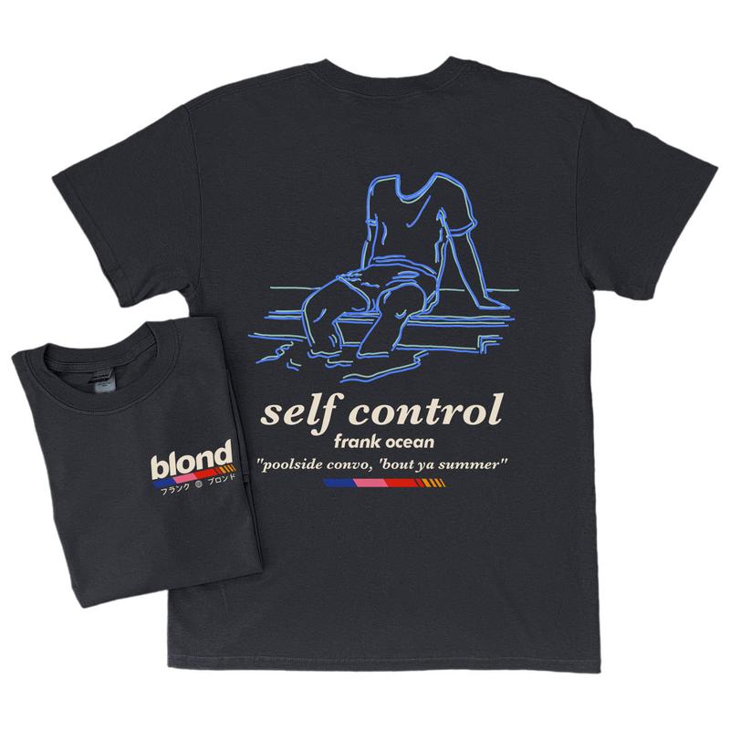 Frank Ocean BLOND SELF CONTROL Short Sleeve Shirt  Blonde  music gift  cool gift ideas  Trends orig design