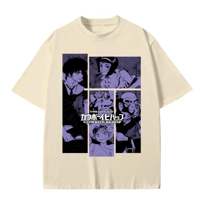 Cowboy Bebop Shirt, Cowboy Bebop The Gang unisex tshirt Cotton Menswear