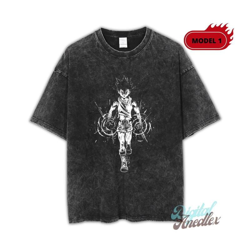 Vintage Anime Shirt, Retro and Vintage Style, Anime Shirt, Anime Japanese Shirt, Manga Shirt, Otaku Gift, Oversize Anime Washed T-shirt Menswear Top U