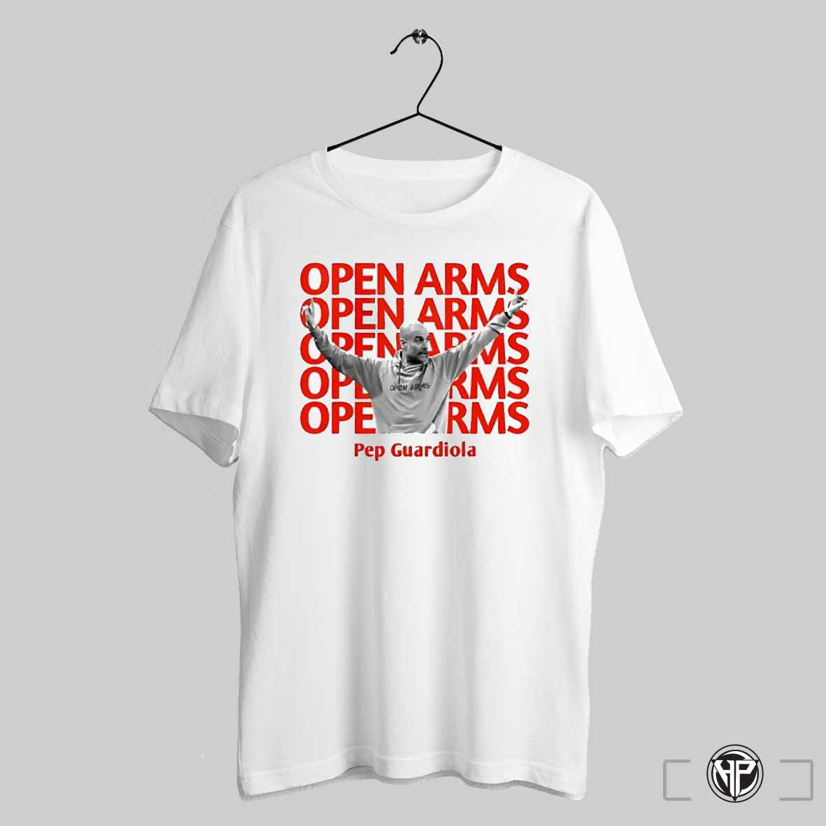 Pep Guardiola Manchester City Open Arms Shirt