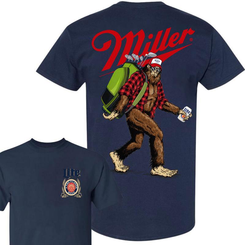 Big Foot Golf Miller Lite shirt,  Golf Big Foot sweatshirt, Golf Miller Lite hoodie for men and women