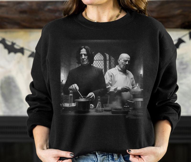 Severus Snape and Walter White in Lab Shirt Wizard House Hogwarts Breaking Bad