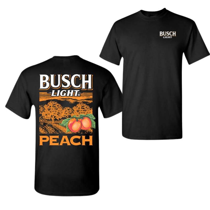 Busch Light Summer Peach Graphic Printed T-shirt, Sweater and Hoodie, Gift for Women and Men