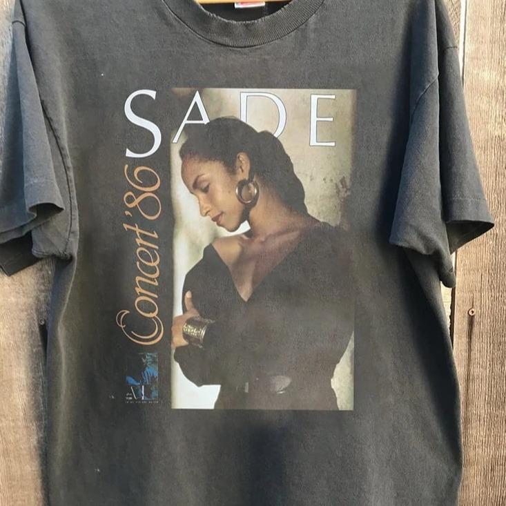 Sade Adu Graphic Tee shirt, 80s Sade Album Merch Unisex Tshirt