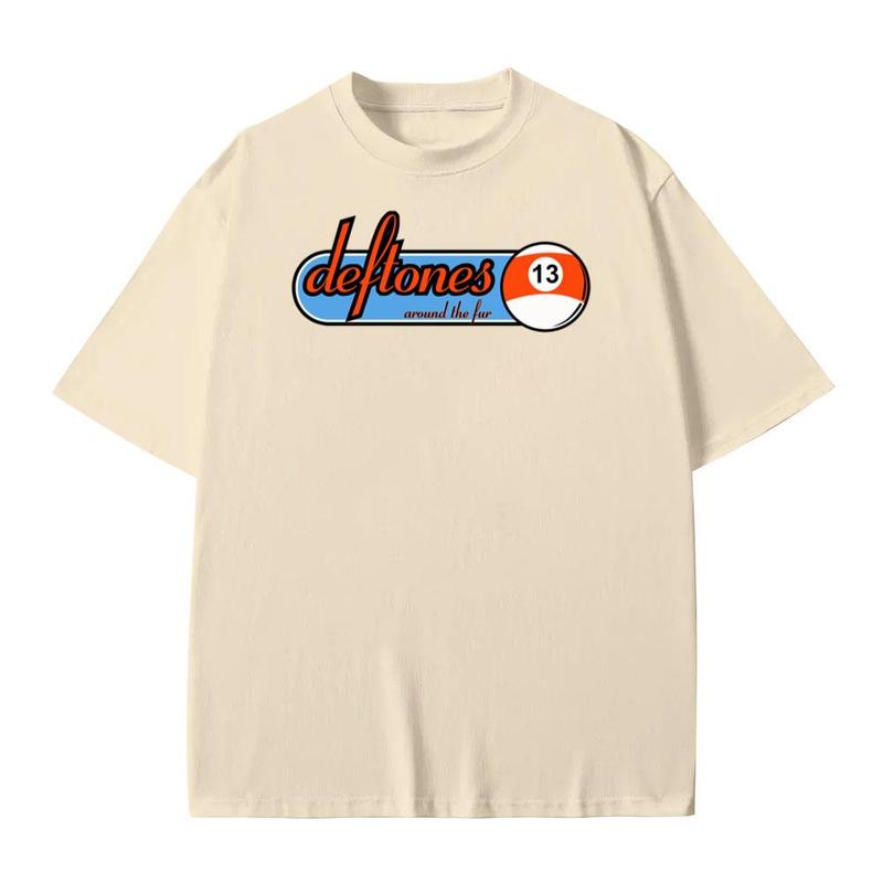 Deftones Around the Fur 13 Ball Tour Concert T-Shirt Menswear Top