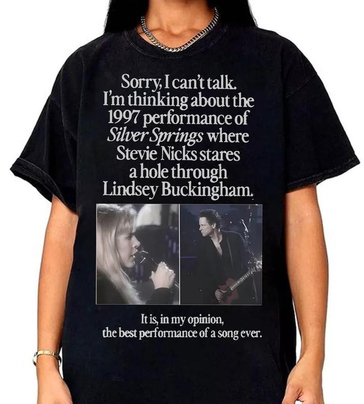 I'm Thinking About The 1997, Stevie Nicks and Buckingham, Fleetwood Mac T-Shirt Cotton Fit