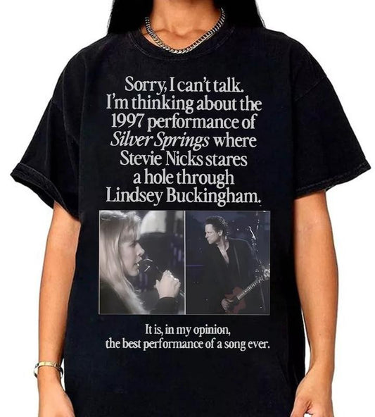 I'm Thinking About The 1997, Stevie Nicks and Buckingham, Fleetwood Mac T-Shirt Cotton Fit