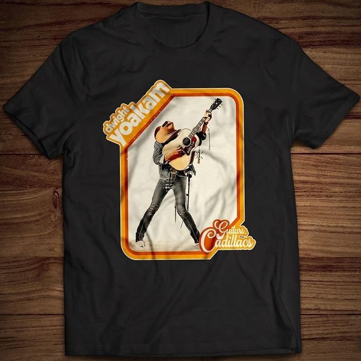 Retro Guitars, Cadillacs By Dwight Yoakam T-shirt Tomorrow's Sounds Today Gone