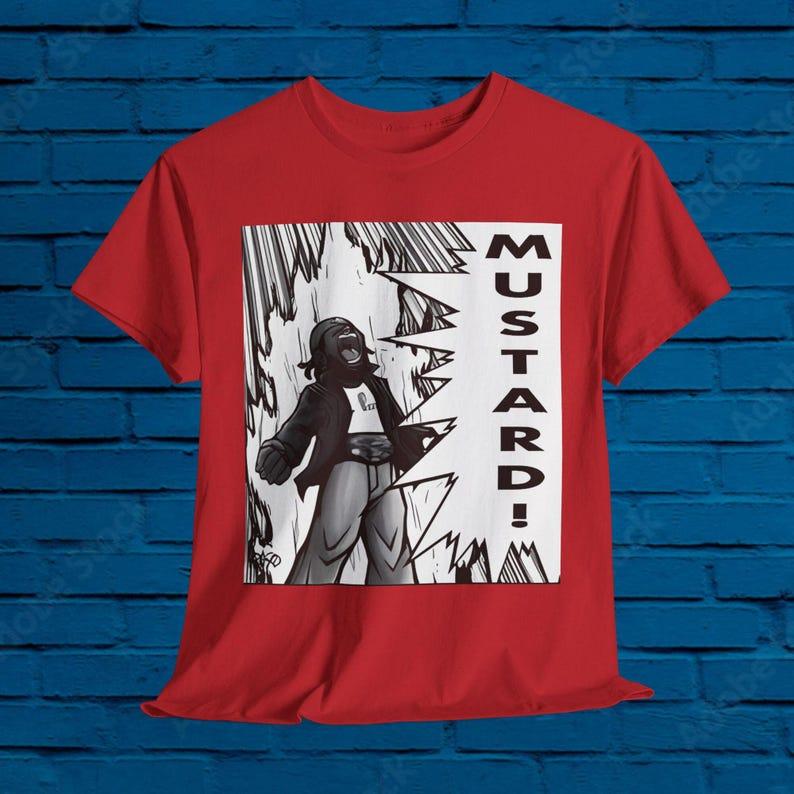 DoPe ANIME-style MUSTARD! Lamar Shirt, mustard, tv off, kendrick mustard meme, lamar t-shirt