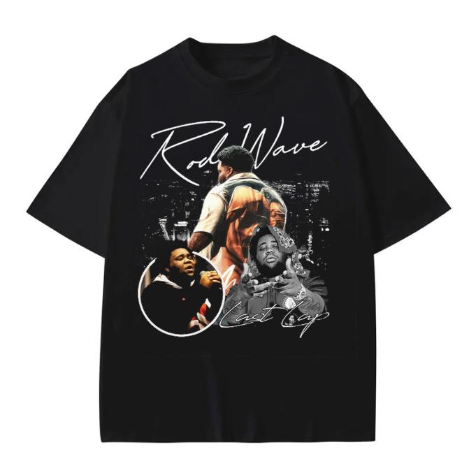 Rod Wave Last Lap Tshirt, Rod Wave Concert Tshirt, Rod Wave shirt, last Lap Tour Graphic tee Cotton Menswear Cotton Menswear