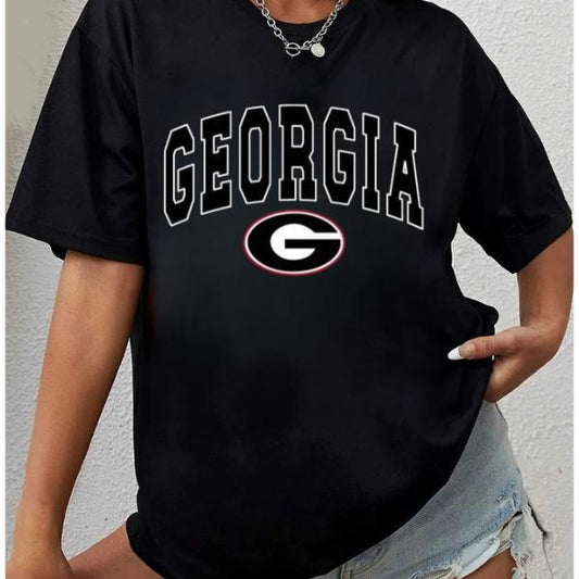 Georgia Bulldog NCAA Football T shirt The University of Georgia Football Game Day College NCAA Retro Pullover Football Fan Gift Outfit