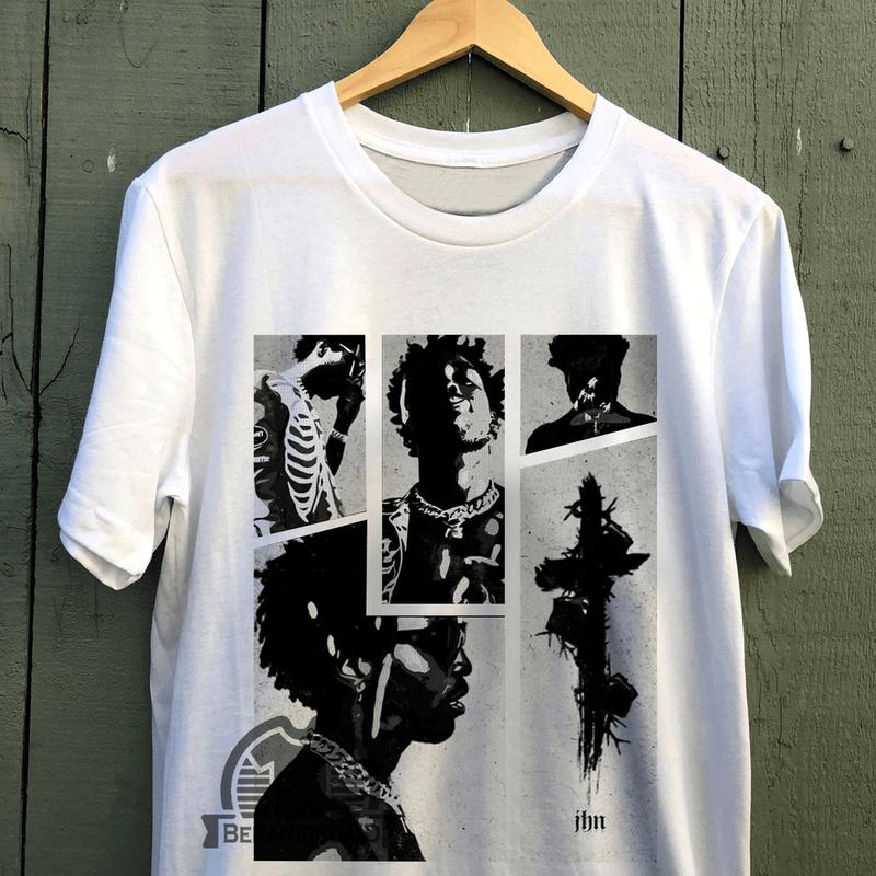 Saint JHN Rap Hip Hop 90S Retro Vintage T Shirt, Rap Tee, Unisex Cotton Graphic Shirts