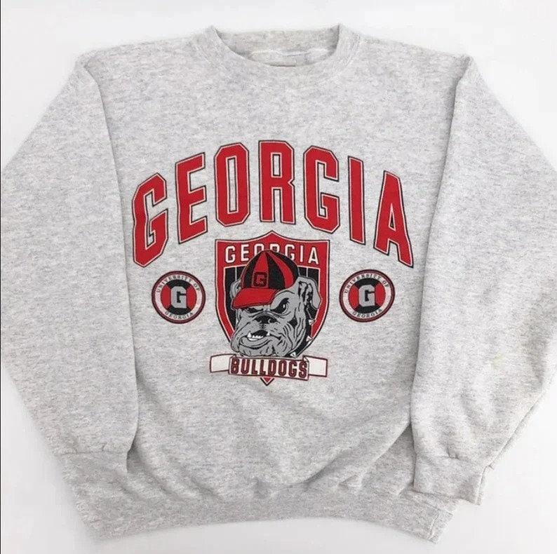 Vintage NCAA Georgia Bulldogs Mascot Logo Sweatshirt, University of Georgia College Unisex t-shirt, sweatshirt, hoodie Cotton