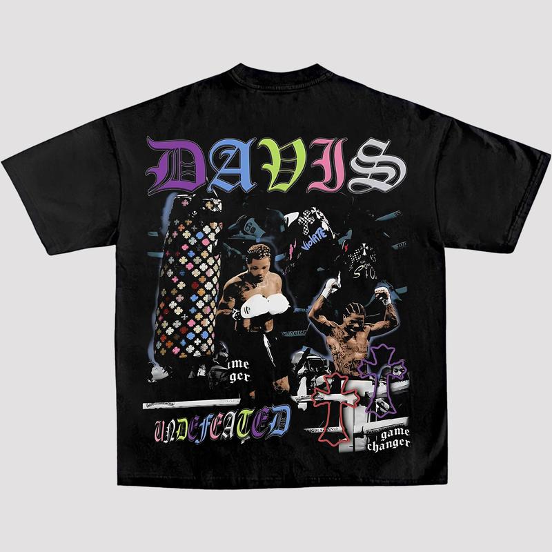 GERVONTA DAVIS V2 TEE, Boxing T-shirt, Boxer Tee, Sports Shirt, UFC Shirt, Workout T-shirt, Gift for Him Hoodie Sweatshirt Menswear Streetwear