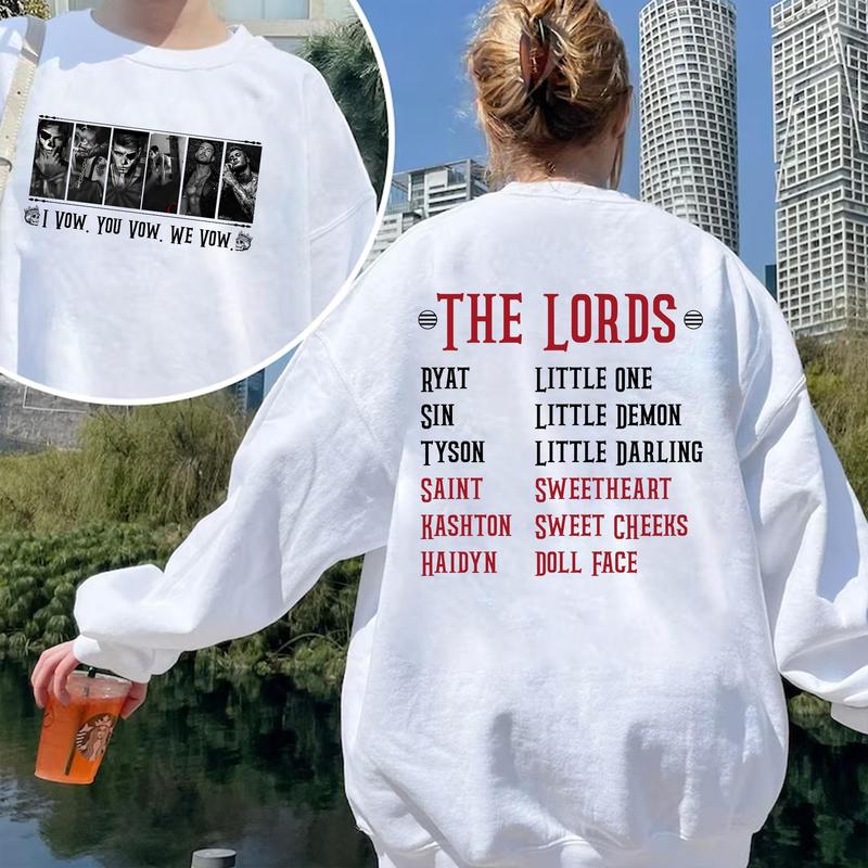 The LORDS Series Book Sweatshirt, I Vow You Vow We Vow Shirt, Shantel Tessier Merch, Dark Romance Shirt, Book Lover Shirt, Bookish Merch, Booktok Shir
