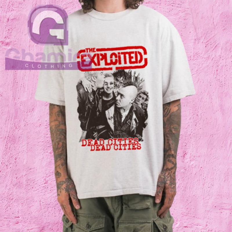 Vintage The Exploited Dead Cities T Shirt, Tour Fan Shirt, Punk Rock Band Unisex T-Shirt