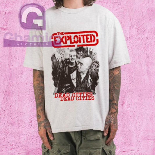 Vintage The Exploited Dead Cities T Shirt, Tour Fan Shirt, Punk Rock Band Unisex T-Shirt