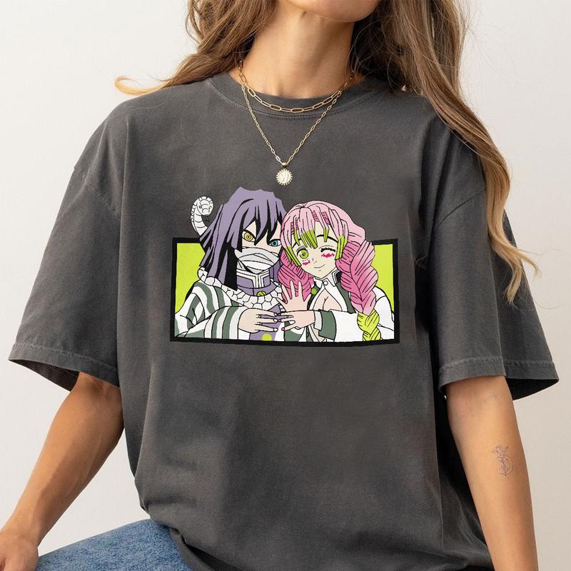 Obandai and Mitsuri lovely couple Demon Slayer Shirt, Snake Hashira and Love Hashira Shirt, Kimetsu No Yaiba t-shirt, anime sweatshirt hoodie, Tanjiro