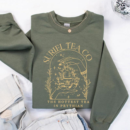 Suriel Tea Co Shirt, Acotar Sweatshirt, A Court Of Thorns And Roses Shirt, The Night Court Gift, Bookish Shirt, Reading Tee, Reader Gifts