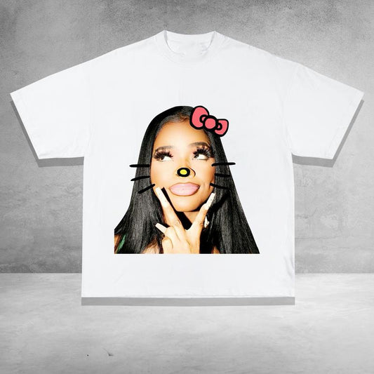 JT Kitty Graphic Tee, 90s Inspired Vintage Rap Graphic Shirt