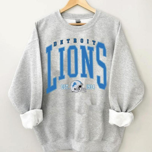 Vintage Detroit Football Sweatshirt, Vintage Sweatshirt, Game Day Pullover, Detroit Fan Gifts, Retro Game Day Sweatshirt, Trendy Shirt Football Fan Gi