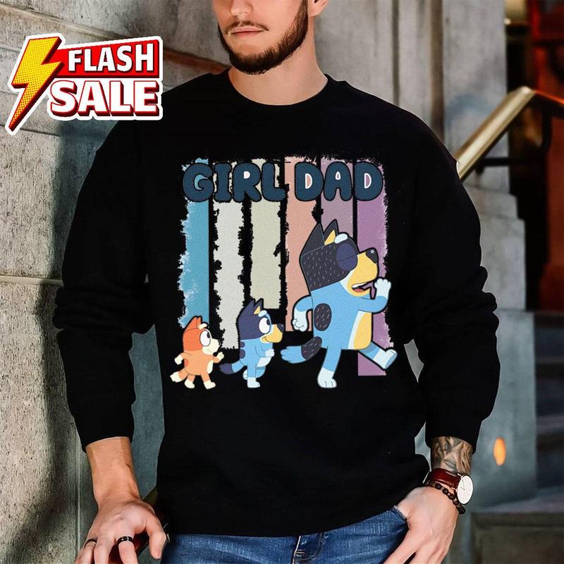 Retro Bluey Family Shirts Family Matching T-Shirts, Sweatshirt Unisex - Pick Your Color - Diverse Style Selection - Work From Home Wear - All Sizes Of