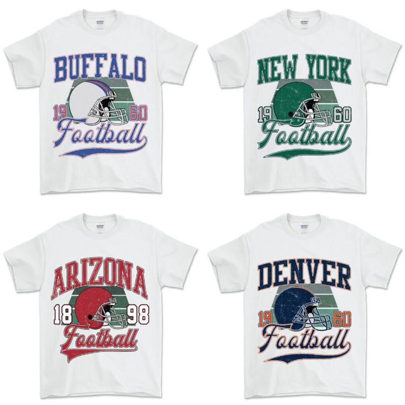 Vintage Football Fan T-Shirt Collection - White Edition - Top, Menswear Underwear Tshirt