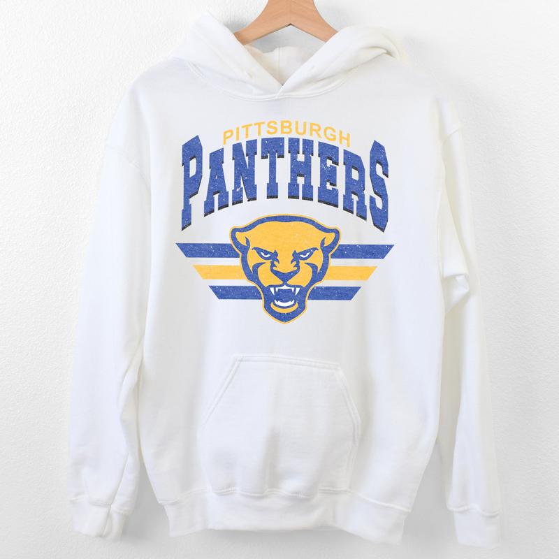 Pittsburgh Panthers Vintage NCAA Sweatshirt, Unisex Pittsburgh Football Shirt, Classic Sport Hoodie for Football Fans, Cotton, Sweatshirt, T-Shirt