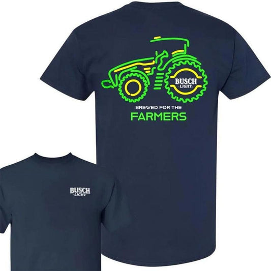 [Sale Up To 50%] Busch Light Brewed for Farmers T-Shirt, Neon Tractor Tee, Beer Lover Apparel
