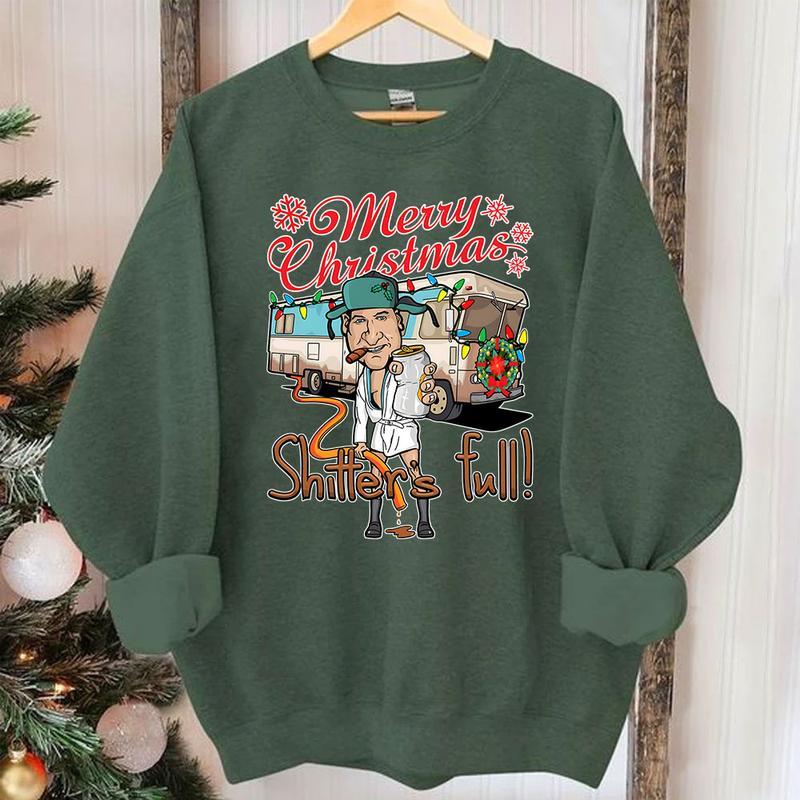 Merry Christmas Shitters Full Sweatshirt, Ational Lampoons Christmas Shirt, Christmas Sweatshirt, Christmas Trending Sweatshirt, Holiday Sweatshirt, H
