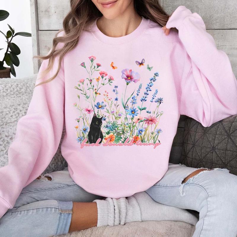 Subtle Anti Trump Cat Shirt, Trump Sucks TShirt, Feminist Shirt, Black Cat SweatShirt, Anti Trumpism Shirt, Anti Maga TShirt