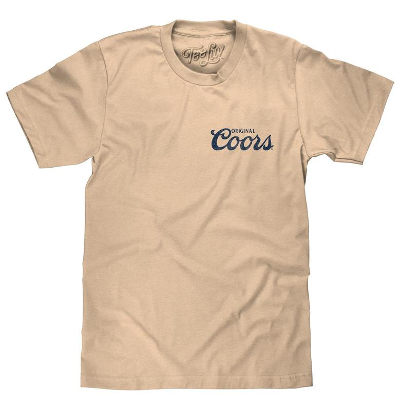 Original Coors Rodeo Legend Double Sided Beer Logo T-Shirt - Full Color - Free Ship