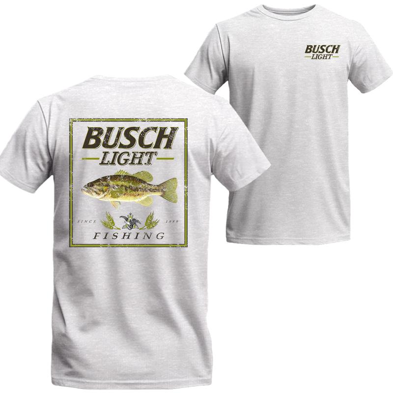 Busch Light Fishing Largemounth Bass T-shirt T-shirt, Busch Light Short Sleeve Tee, Unisex Shirt