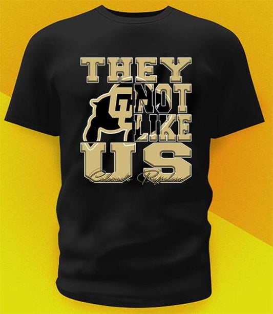 They not like University of Coloradooo Mans Woman Shirt Football Fan Gift Size S-4XL