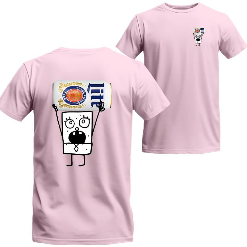 Doodlebob Miler Lite Unisex 2 Sides T-Shirt, Unisex T-shirt For Men, For Women, Best choice, Menswear Top, Beer Shirt Underwear Tshirt