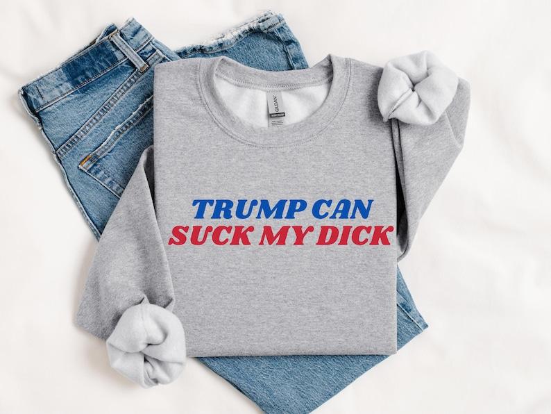 Kamala Harris Fvck Trump 2024 Election Sweatshirt, I Didn't Vote For Him, Election 2024, Anti-Trump, Democracy, Liberal, Kamla Voter