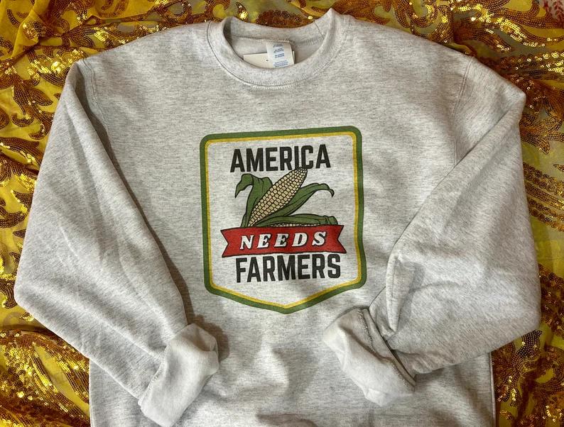 America Needs Farmers Sweatshirt, Farmers Wife Gifts,Farm Shirt, Ag Shirt, Agriculture Gifts, Farmer, Farmer Gifts, Corn Shirt, Support Farm