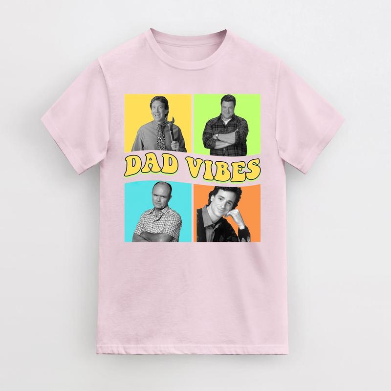 Dad Vibes T-Shirt, Fathers Day T-Shirt, Dad Life Shirts, Retro Dad Shirts, Cool Dad T-Shirt