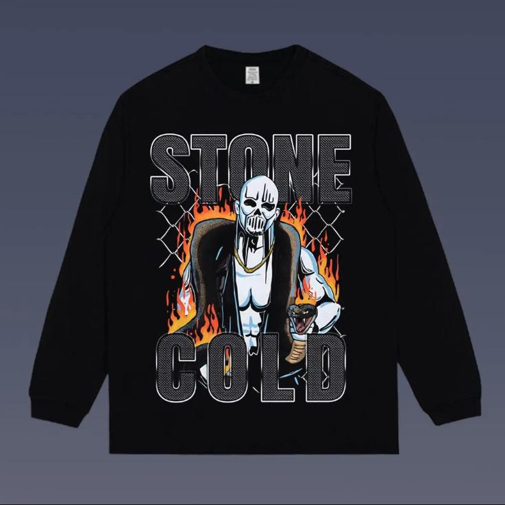 Stone Cold Vintage Tee, Stone Cold T-Shirt, WWE Shirt, Vintage Graphic Tees, Unisex Wrestler Shirt Top Menswear Womenswear Streetwear