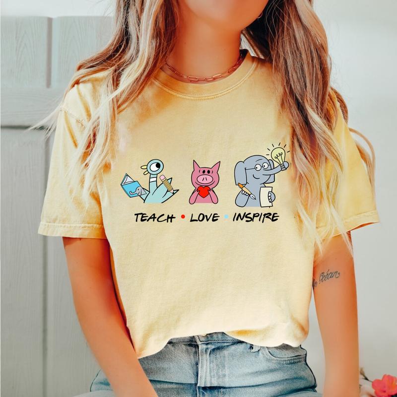 Teach Love Inspire Shirt, Book Lover Shirt, Children's Character Affirmations Shirt, I Still Read Children's Books Shirt, Teacher Characters Shirt, Pi