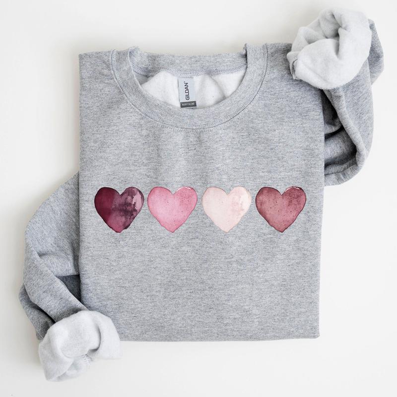 Valentine Hearts, Retro, Sweatshirt, Valentine's Day