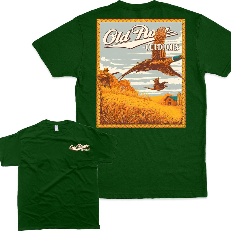 Old Row Outdoor Hunting Pheasant Unisex T-shirt   Casual Menswear Top Classic Man Tee Tshirt Streetwear