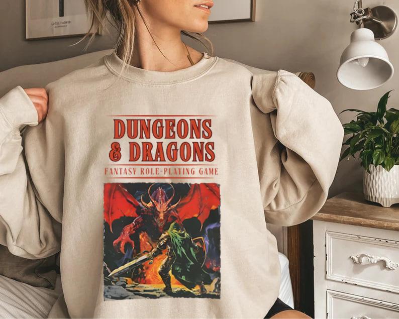 Dungeons and Dragons Vintage Inspired Sweatshirt, Vintage Dungeons and Dragons 1974 shirt, DnD shirt, Dungeon Master shirt, DnD gift shirt
