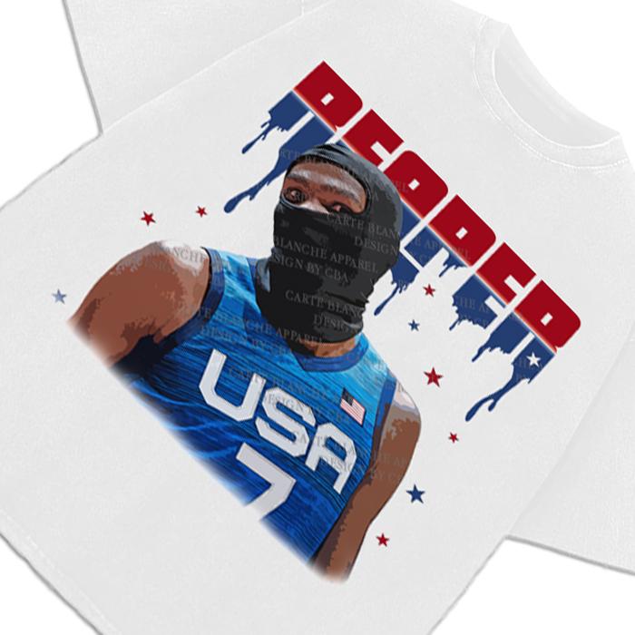Kevin Durant Slim Reaper KD USA Ski Mask Revenge Team Custom Design Graphic Tee Crewneck Cotton