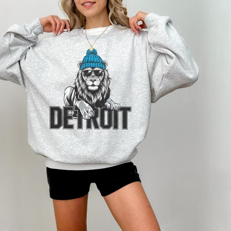 Detroit Football Sweatshirt, Detroit Football Shirt, Sunday Football, Detroit Game Day Crewneck