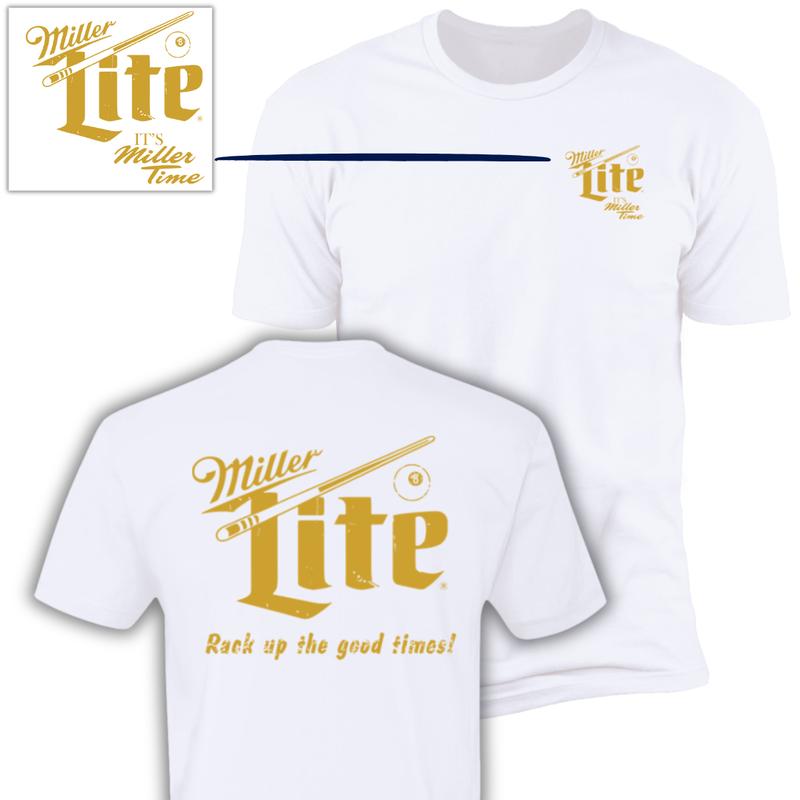Miller Lite Rack Up Full Color For Men And Women T-Shirt