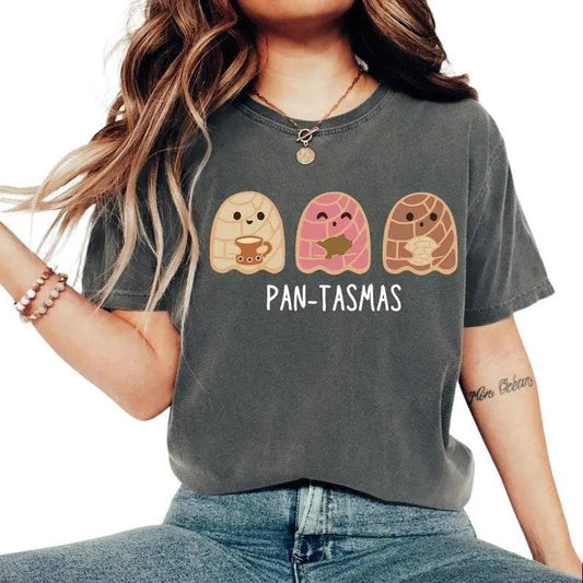 Funny Pantasmas Ghost Pan Dulce Tshirt, Cute Ghost Conchas Tees, Latina Shirt, Halloween Shirt