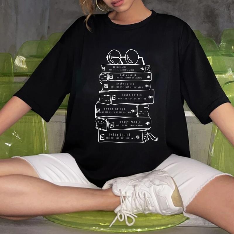 HP Books 02 Sweatshirt Hoodie Shirt, gift for fan Cotton Menswear Relaxed Fit Sweaters Tee