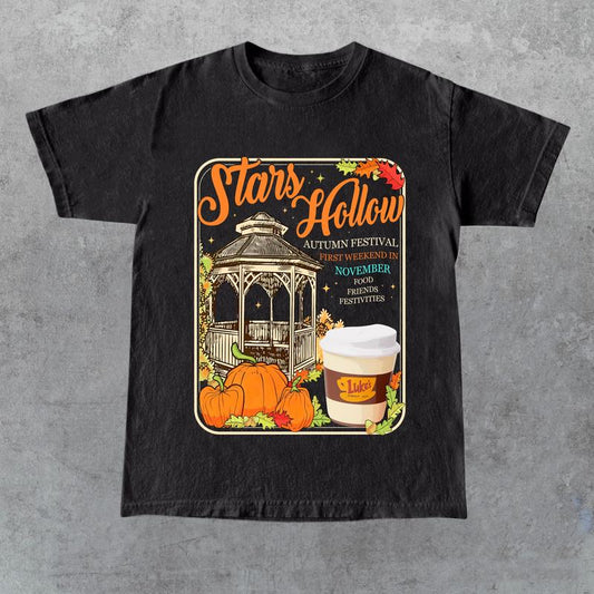 Stars Hollow Connecticut 1779 Shirt, Gilmore Girls Shirt, Autumn T-shirt, Lukeâ€™s Diner All Size, Full Color, For Men, For Women