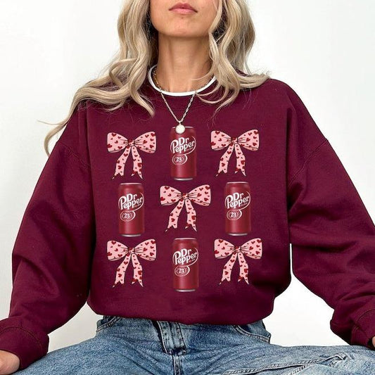Dr Pepper Sweatshirt Hoodie, Dr Pepper Maroon Sweatshirt, Coquette Dr Pepper Shirt, Diet Coquette Sweater, Dr Pepper Shirts For Women, Dr Pepper Lover